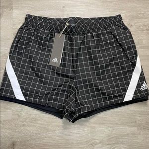 adidas Black and White Athletic Shorts